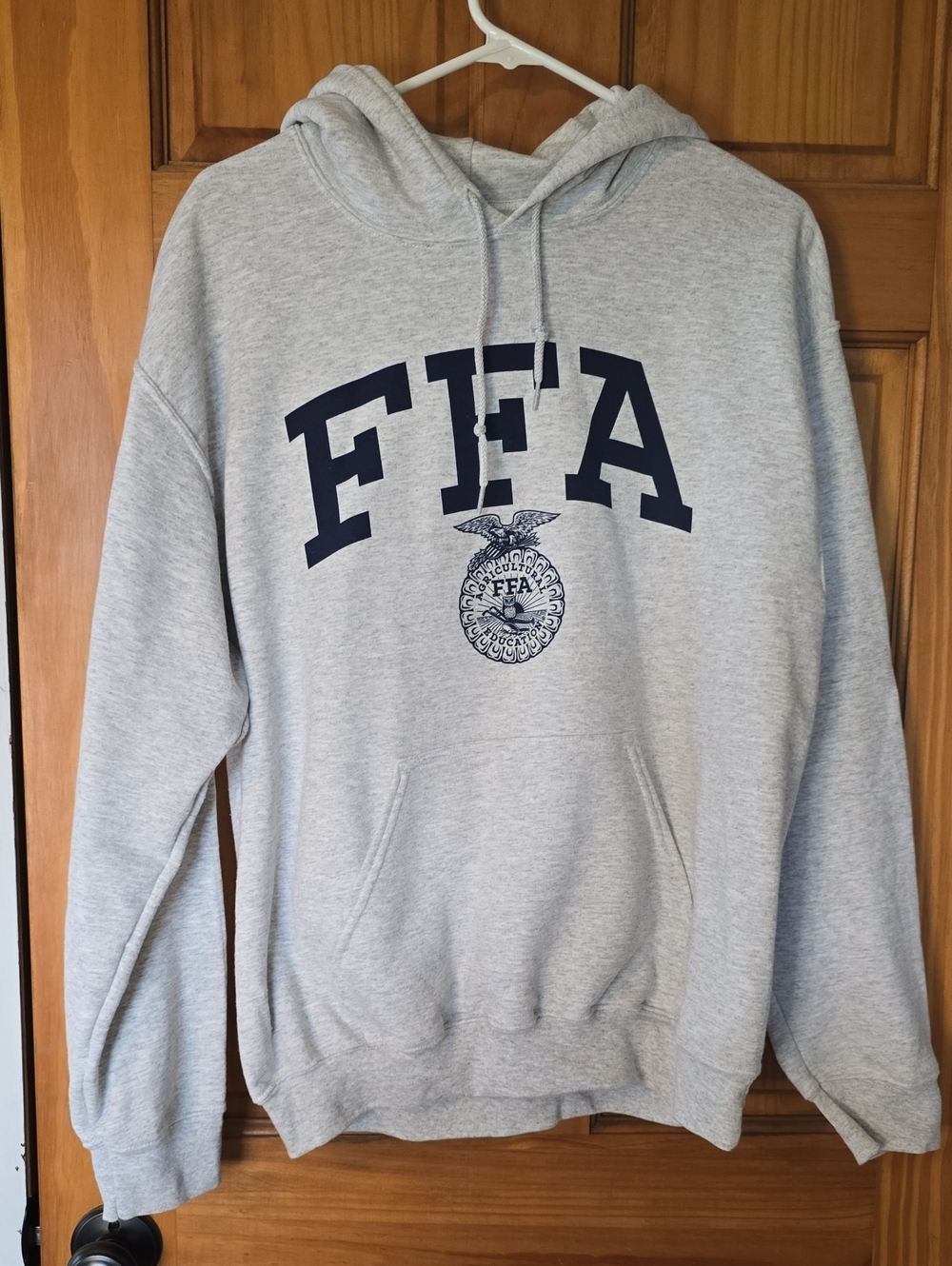 Gildan Gray Hoodie with Navy FFA Logo